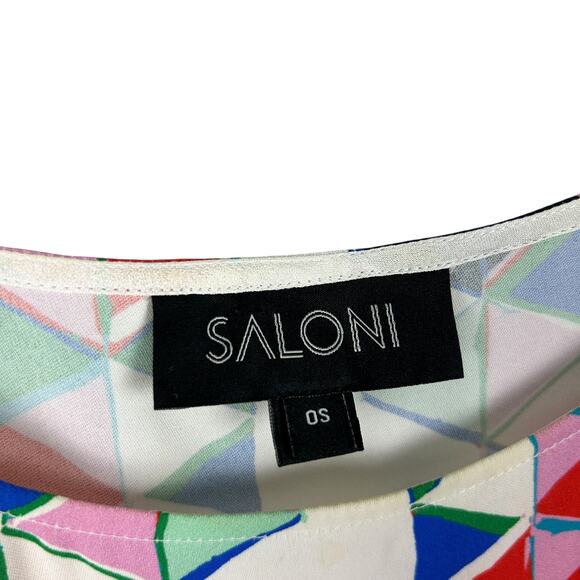 Saloni Geometric Patterned Kaftan Swim Cover One Size - Picture 5 of 6